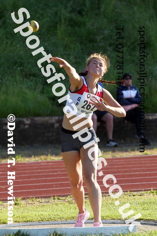 3Shot putt, 2021 North East Grand Prix No.4, Monkton, Wednesday, June 30th. Photo: David T. Hewitson/Sports for All Pics